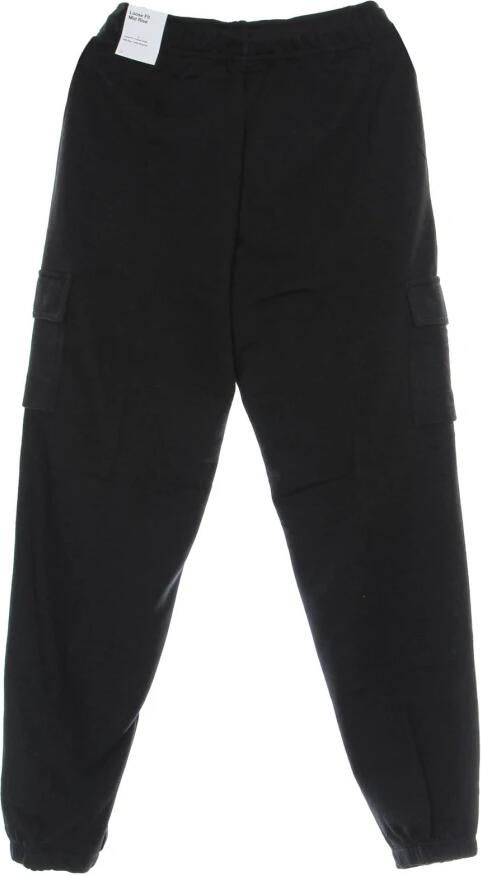 Nike Essential Fleece Cargo Broek Zwart Wit Black Dames - Foto 4