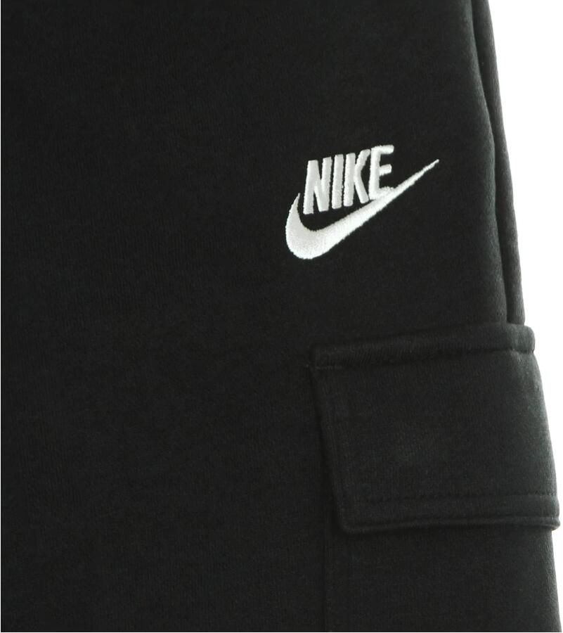 Nike Essential Fleece Cargo Broek Zwart Wit Black Dames - Foto 2