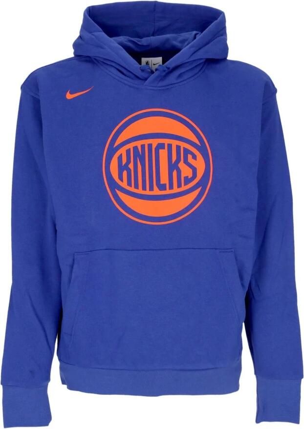 Nike New York Knicks Essential NBA-fleecehoodie voor heren Blauw