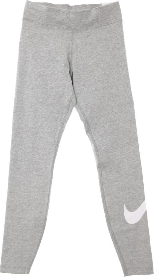 Nike Sportswear Essential Legging met halfhoge taille en Swoosh voor dames Grijs - Foto 3