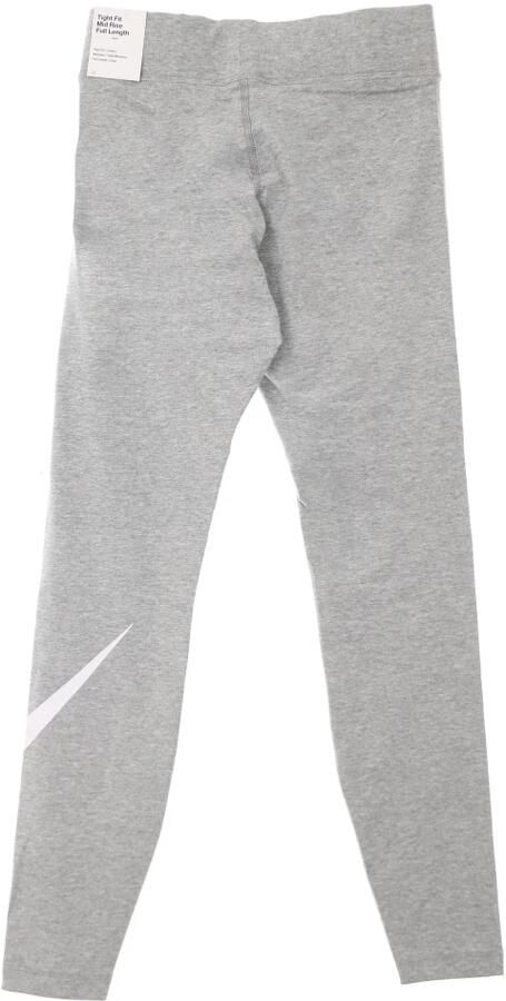Nike Sportswear Essential Legging met halfhoge taille en Swoosh voor dames Grijs - Foto 4
