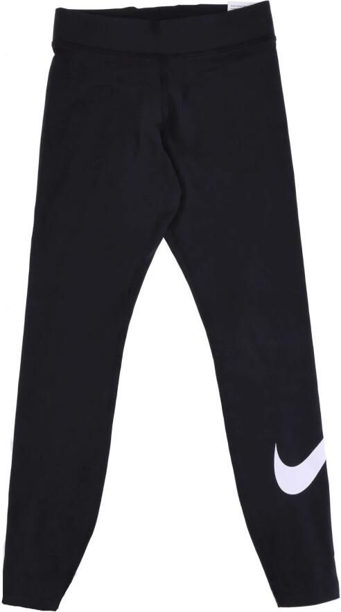 Nike Sportswear Essential Legging met halfhoge taille en Swoosh voor dames Zwart - Foto 3