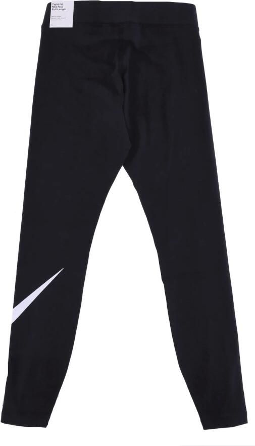 Nike Sportswear Essential Legging met halfhoge taille en Swoosh voor dames Zwart - Foto 2