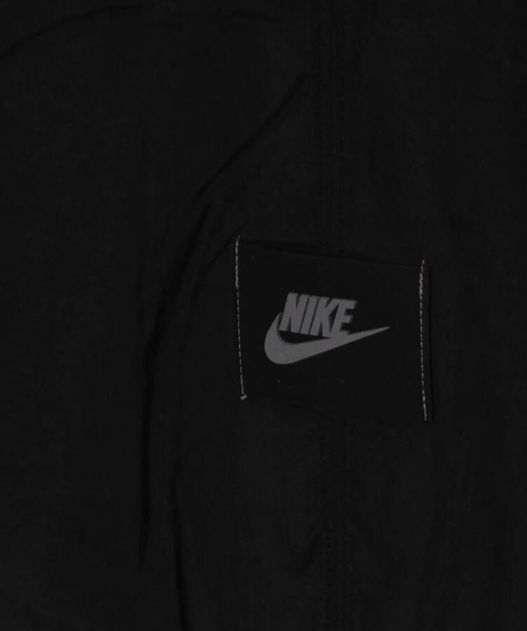 Nike Fleece Hoodie met Nylon Inserts Black Heren