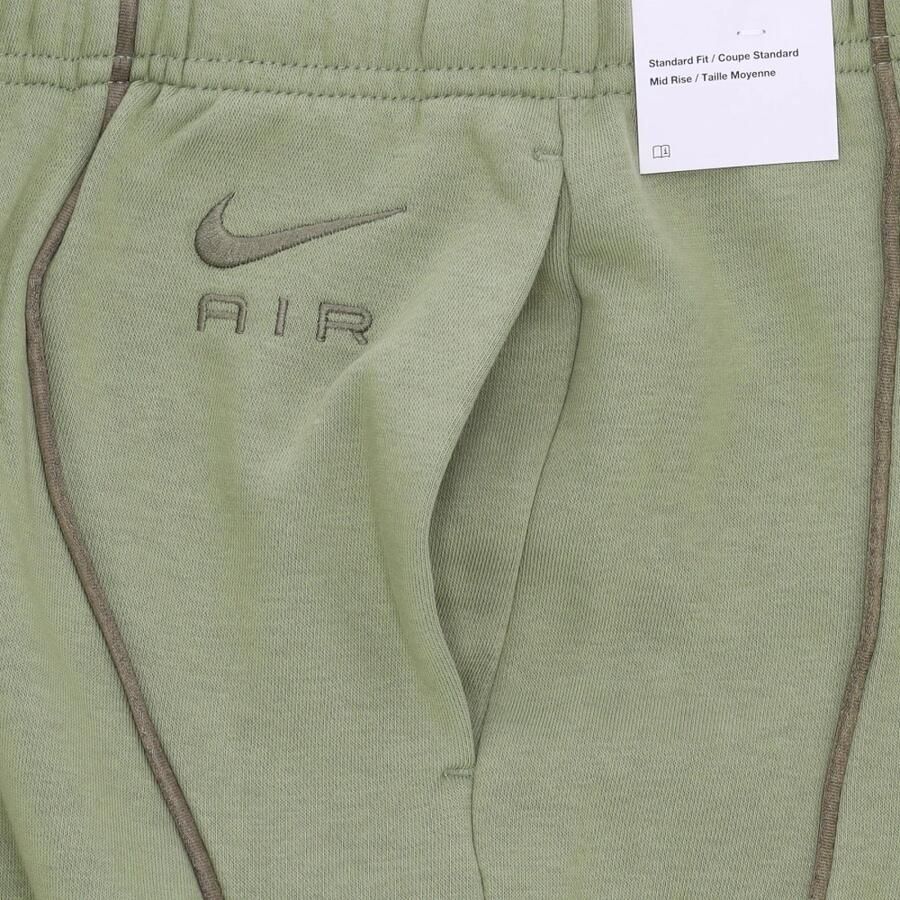 Nike Air Fleece joggingbroek met halfhoge taille voor dames Groen