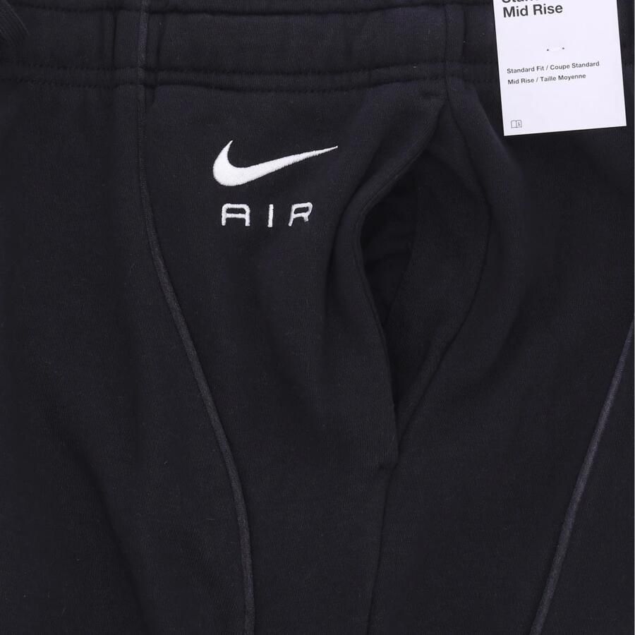 Nike Air Fleece joggingbroek met halfhoge taille voor dames Zwart
