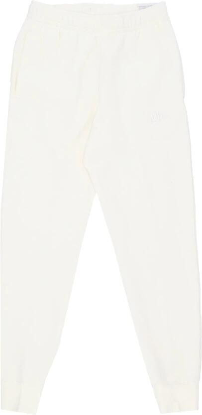 Nike Fleece Trainingspak Jogger Broek White Heren