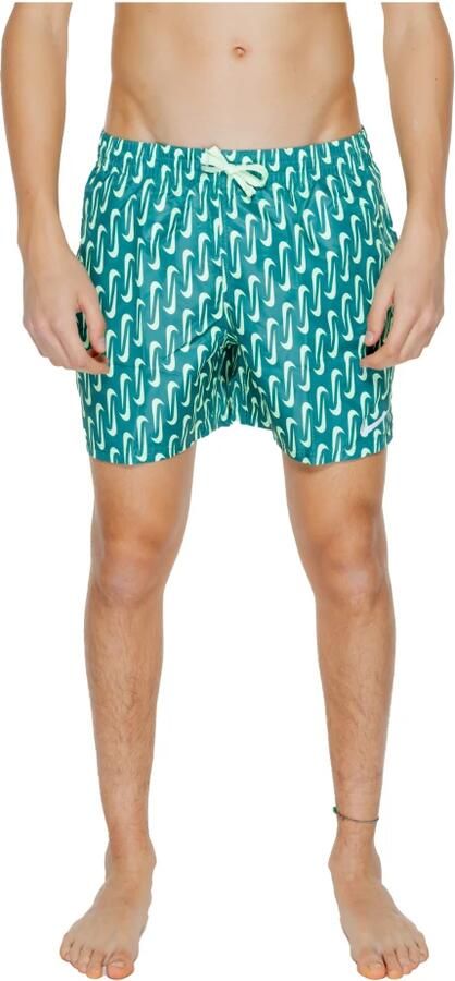 Nike Geometrische Groene Zwemkleding met Veters Multicolor Heren - Foto 4