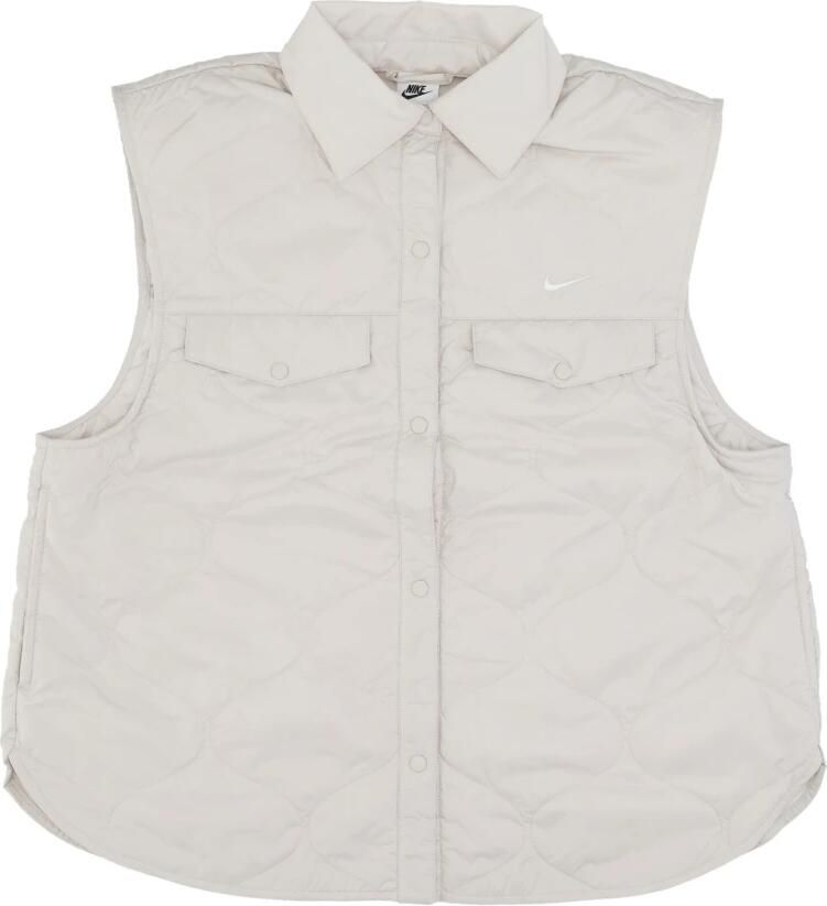 Nike Gewatteerde Mouwloze Sportswear Essentials Vest Gray Dames