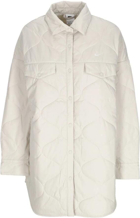 Nike Sportswear Essential doorgestikte trenchcoat voor dames Bruin