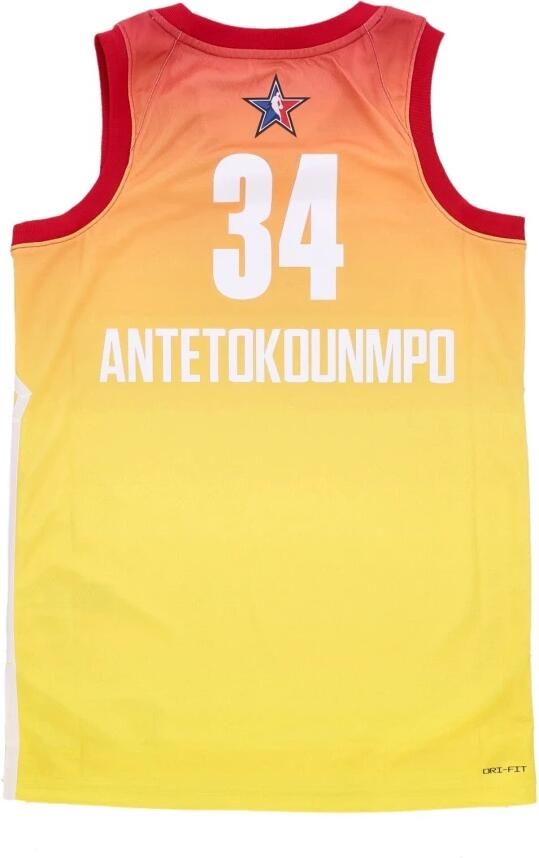 Jordan Giannis Antetokounmpo 2023 All-Star Edition Swingman NBA-jersey met Dri-FIT Rood - Foto 2
