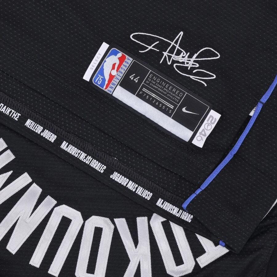 Nike Giannis Antetokounmpo Bucks Dri-FIT NBA-jersey voor heren Zwart - Foto 2