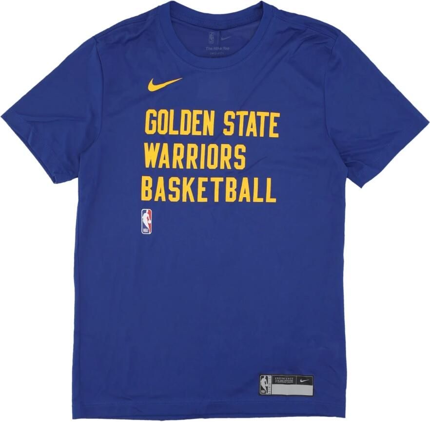 Nike Golden State Warriors NBA-trainingsshirt met Dri-FIT voor heren Blauw