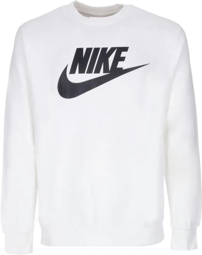 Nike Sportswear Club Fleece Herenshirt met ronde hals en graphic Wit
