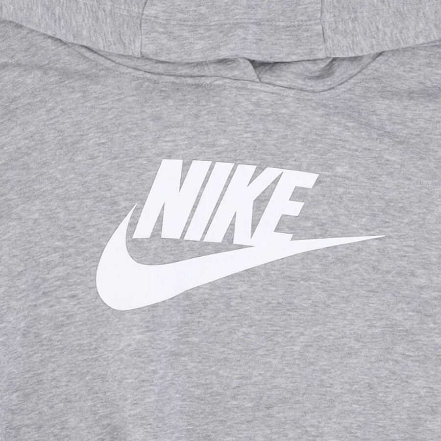 Nike Sportswear Club Fleece Korte oversized hoodie met graphic voor dames Grijs