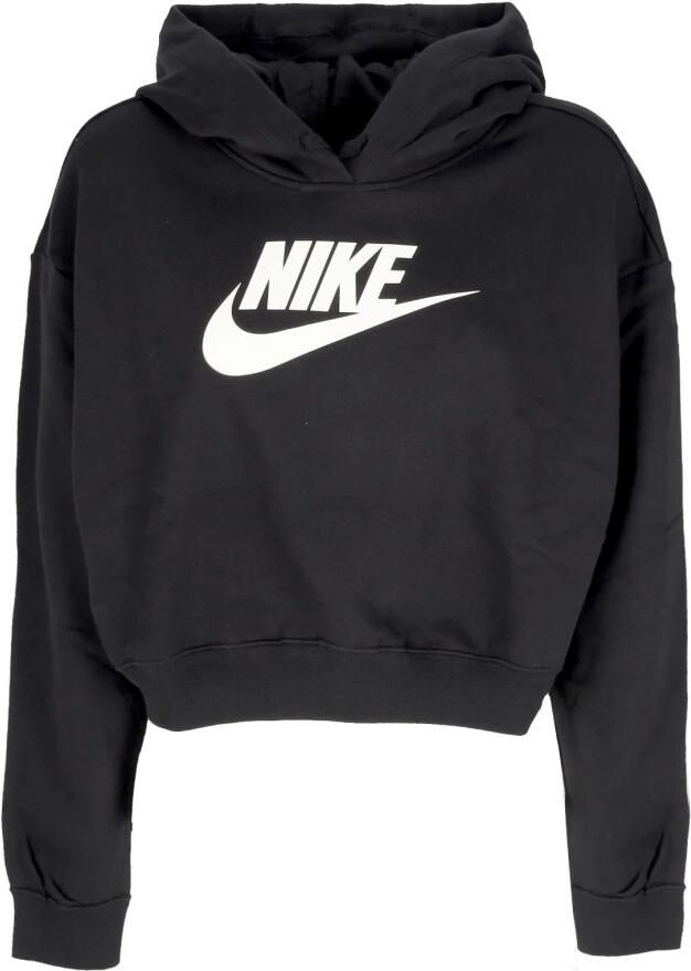 Nike Sportswear Club Fleece Korte oversized hoodie met graphic voor dames Zwart - Foto 3
