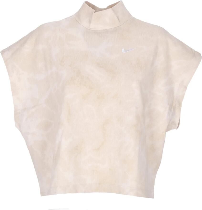 Nike Sportswear Damestop van gewassen jersey Bruin