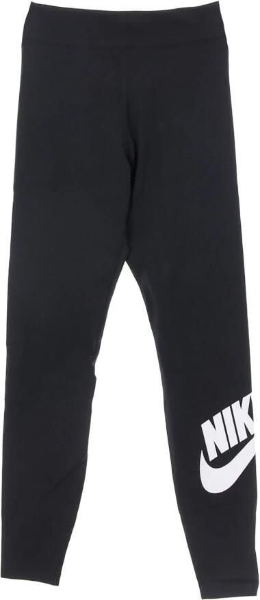 Nike Sportswear Essential Legging met hoge taille en logo voor dames Zwart - Foto 4