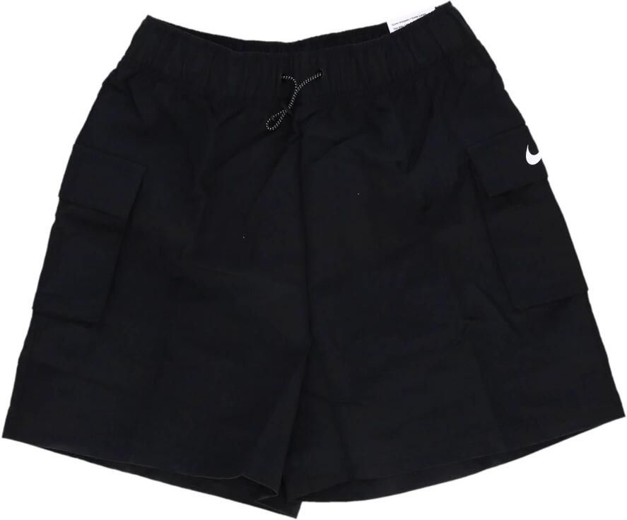 Nike Sportswear Essential Geweven damesshorts met hoge taille Zwart