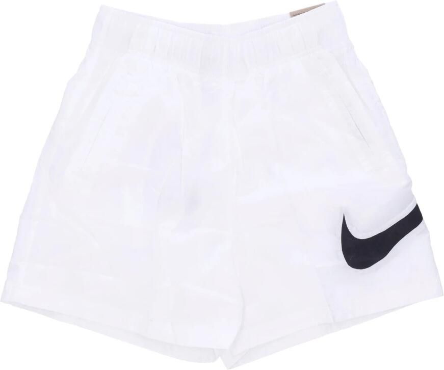 Nike Sportswear Essential Geweven damesshorts met hoge taille Wit