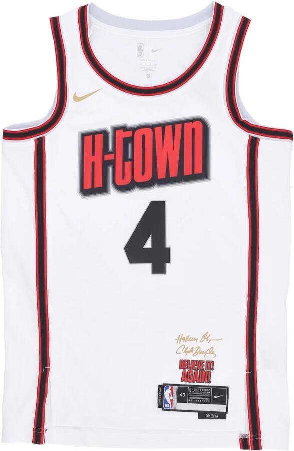 Nike Jalen Green Houston Rockets 2024 25 City Edition Dri-FIT Swingman NBA-jersey voor heren Wit - Foto 3