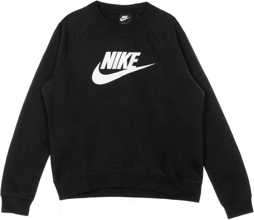 Nike Sportswear Essential Fleece sweatshirt met ronde hals voor dames Zwart - Foto 3
