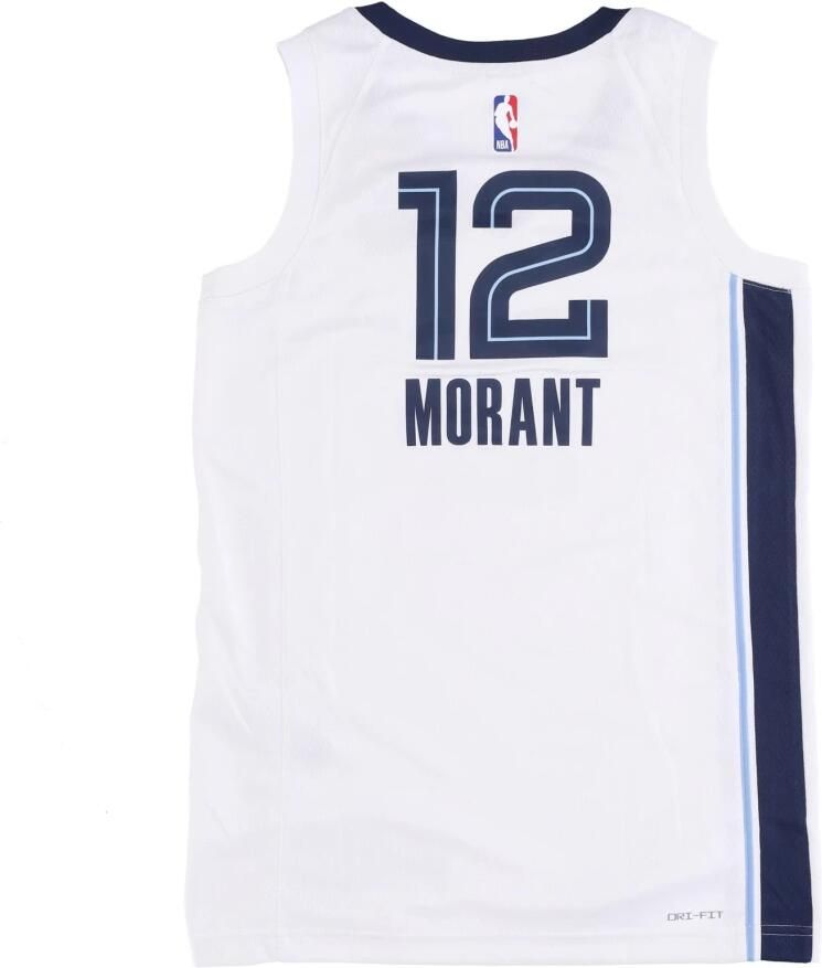 Nike Ja Morant Memphis Grizzlies 2022 23 Association Edition Dri-FIT Swingman NBA-jersey voor heren Wit - Foto 7