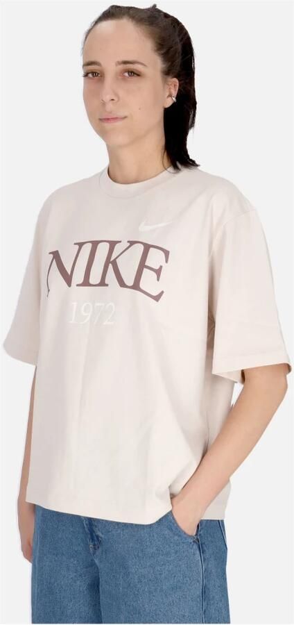 Nike Klassieke Boxy Tee Lt Orewood Bruin Pink Dames - Foto 3