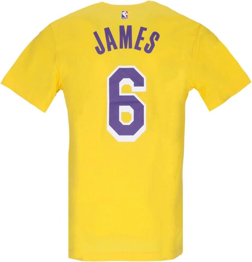 Nike LeBron James Lakers T-shirt Yellow Heren - Foto 2