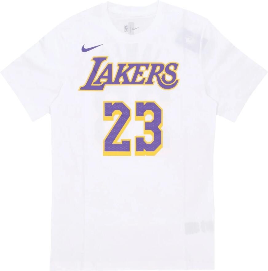 Nike Lebron James NBA Tee Los Angeles Lakers White Heren