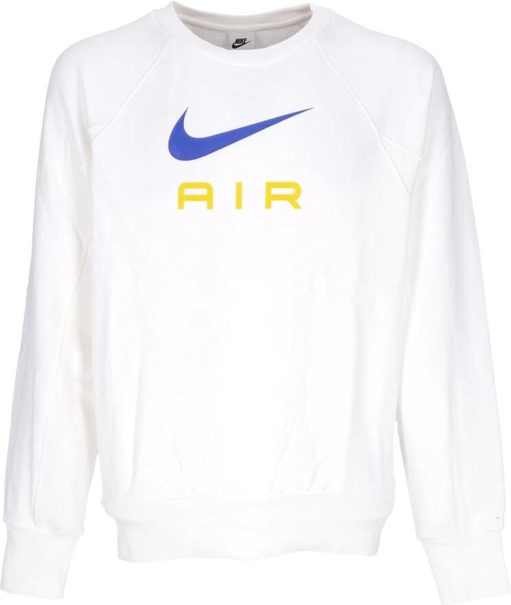 Nike Lichtgewicht Crewneck Sweatshirt Air French Terry White Heren