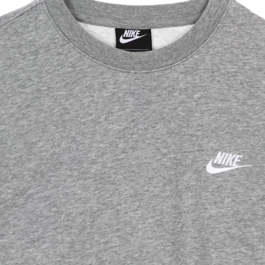 Nike Sportswear Club Herenshirt van sweatstof met ronde hals Grijs