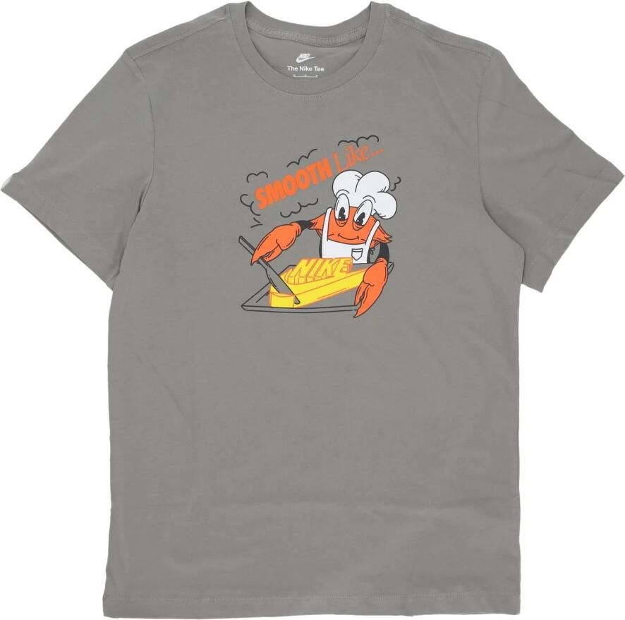 Nike Lobster Print Sportswear T-shirt Gray Heren