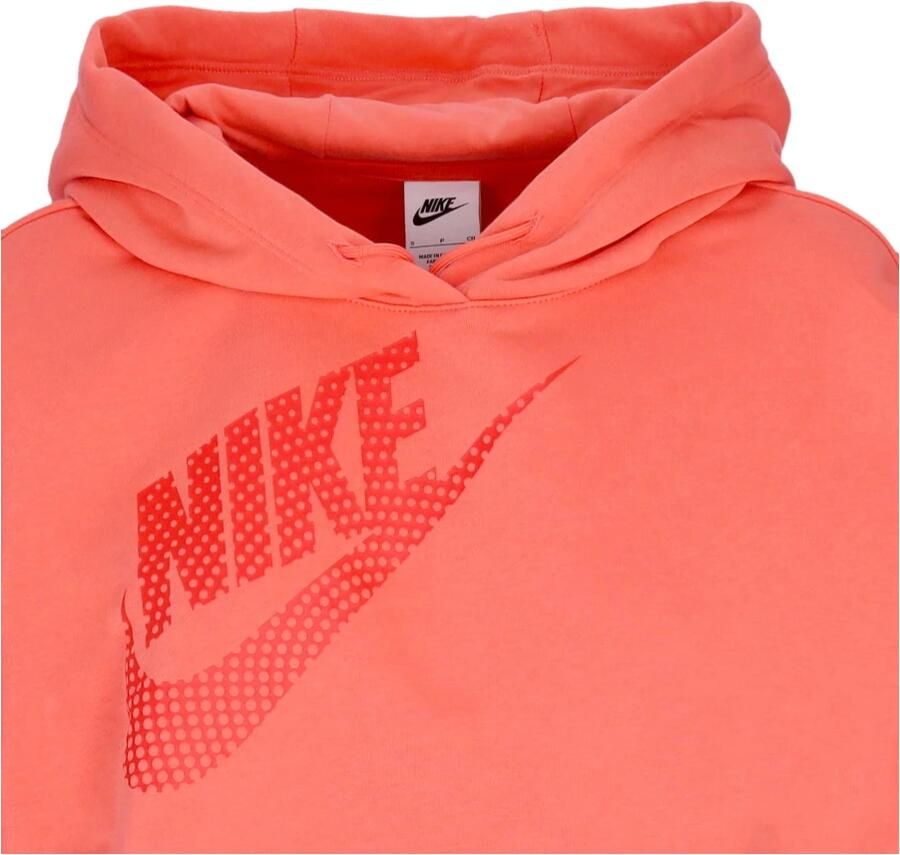 Nike Sportswear Korte danshoodie van fleece voor dames Oranje