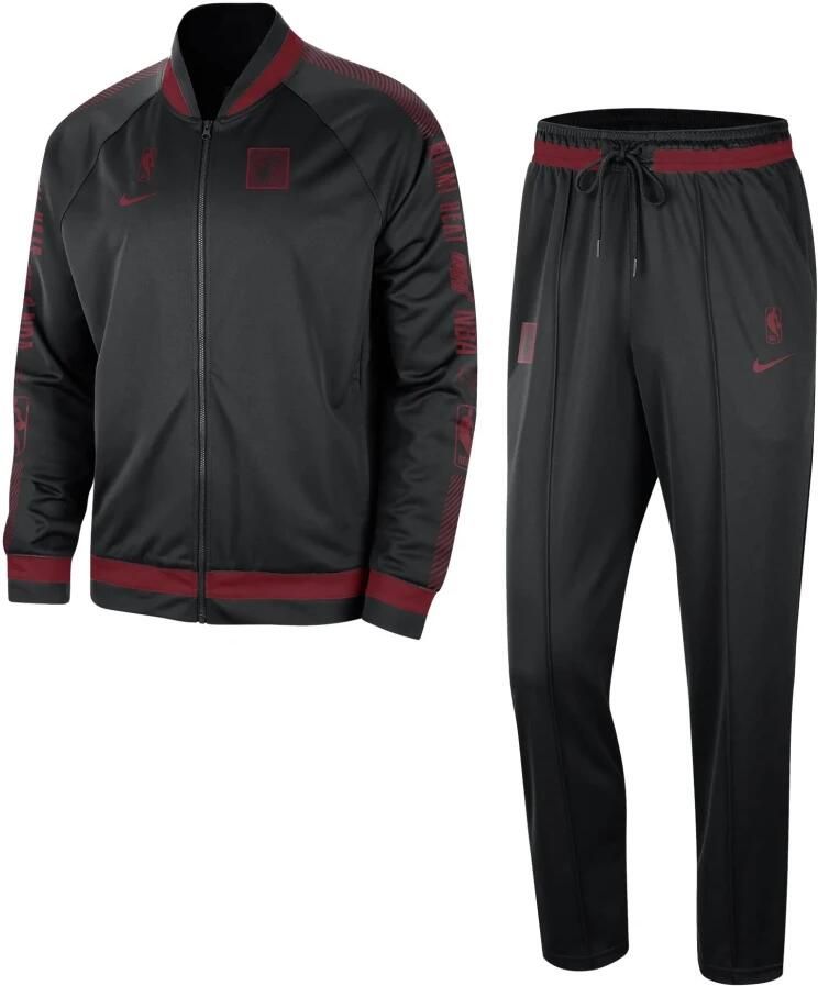 Nike Miami Heat Starting 5 Dri-FIT NBA-trainingspak voor heren Zwart