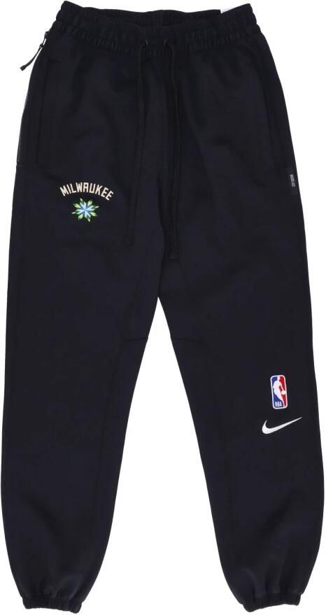 Nike Milwaukee Bucks Showtime City Edition Dri-FIT NBA-herenbroek Zwart