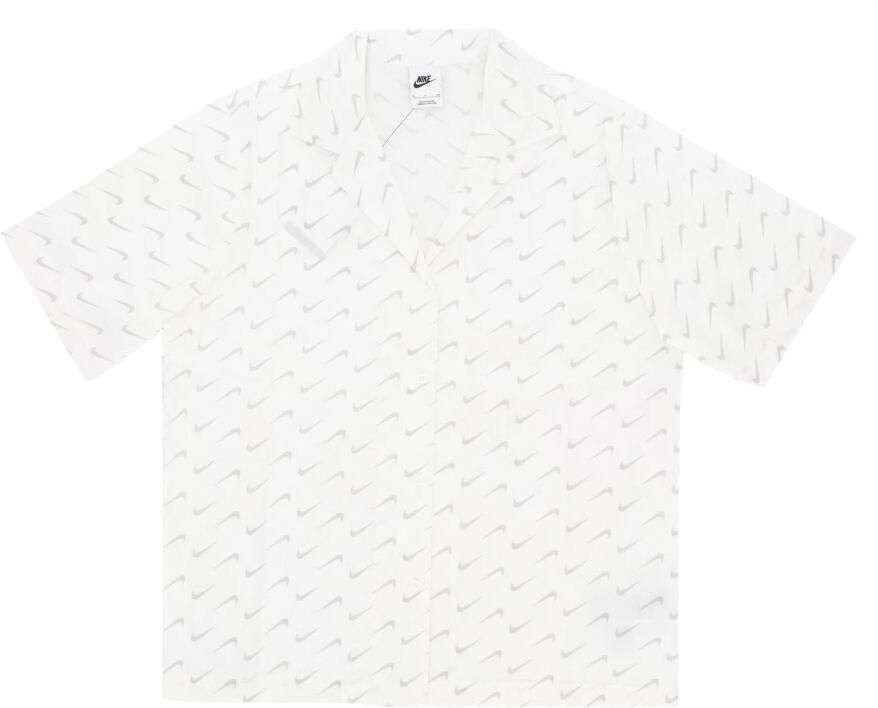 Nike Sportswear Everyday Modern Woven Short-sleeve Top Tanktops Kleding SAIL SAIL maat: XS beschikbare maaten:XS S M L