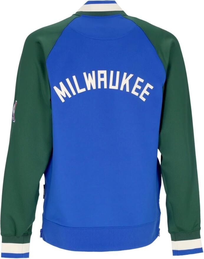 Nike Milwaukee Bucks Showtime City Edition Dri-FIT NBA-herenjack met lange mouwen Blauw - Foto 2