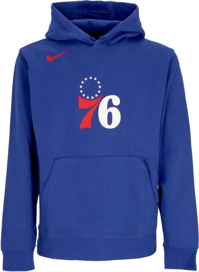 Nike Philadelphia 76ers Club NBA-hoodie voor heren Blauw