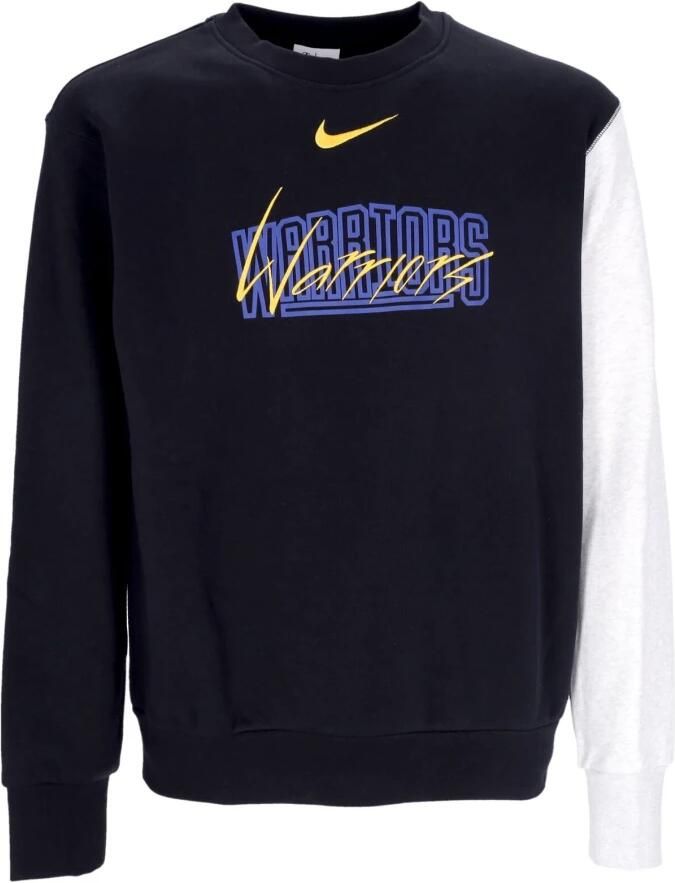 Nike Golden State Warriors Courtside NBA-sweatshirt van fleece voor heren Zwart