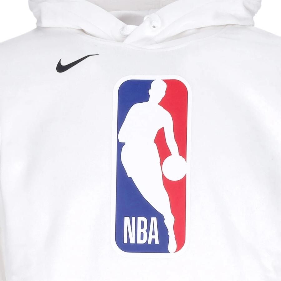 Nike NBA Fleece Essential Hoodie Wit White Heren
