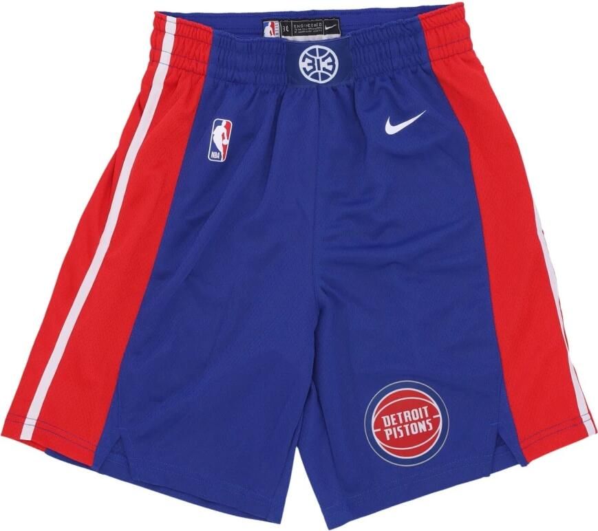 Nike Detroit Pistons Icon Edition Swingman NBA-herenshorts met Dri-FIT Blauw