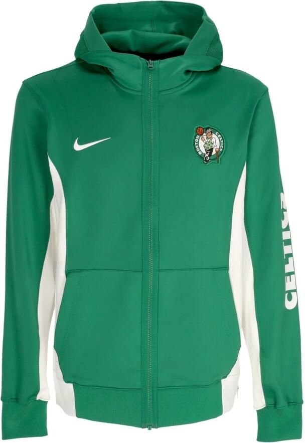 Nike Boston Celtics Showtime NBA-hoodie met rits en Dri-FIT voor heren Groen