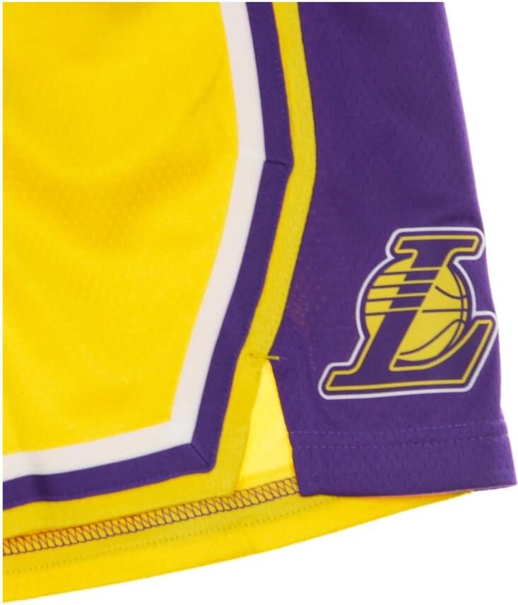 Nike Los Angeles Lakers Icon Edition Swingman NBA-herenshorts Geel - Foto 2