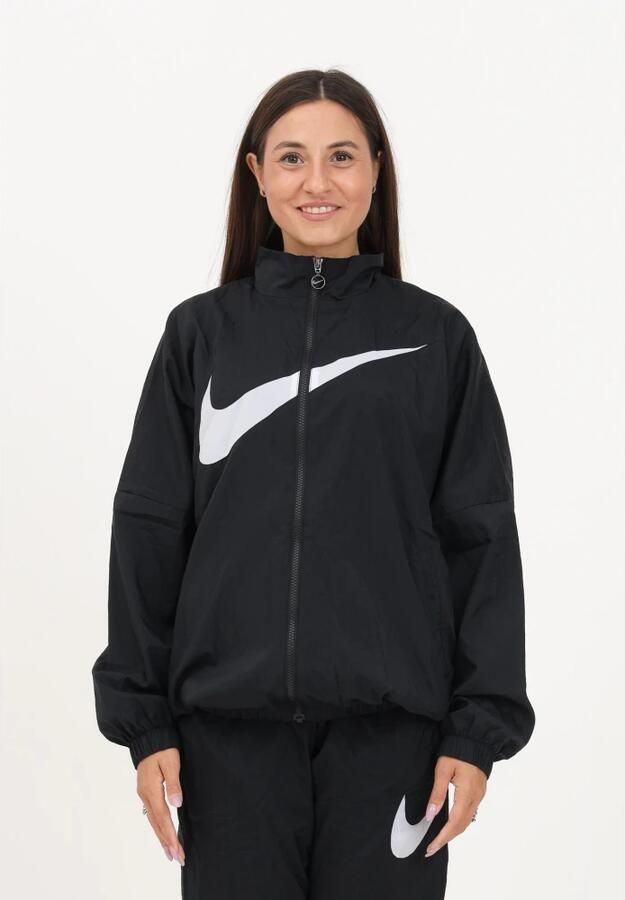 Nike Oversized Luchtig Jack met Mesh Voering Black Dames - Foto 2