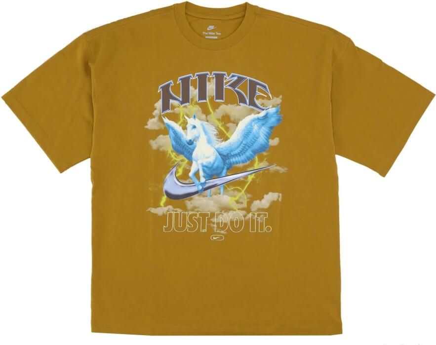Nike Oversized Sportswear Tee Bronzine Brown Heren