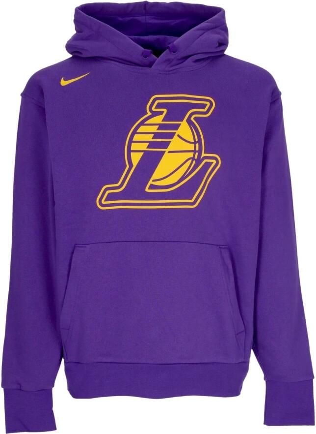 Nike Los Angeles Lakers Essential NBA-fleecehoodie voor heren Paars