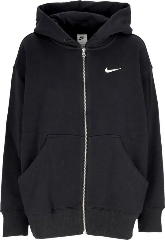 Nike Sportswear Phoenix Fleece Oversized fleecehoodie met rits over de hele lengte voor dames Zwart - Foto 5