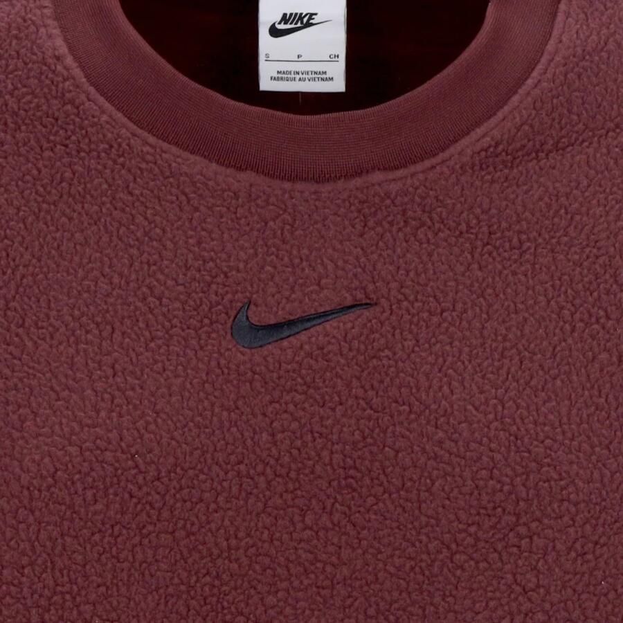 Nike Sportswear Plush Mod Crop Crew-neck Sweatshirt Sweaters Kleding burgundy crush black maat: M beschikbare maaten:XS S M L XL