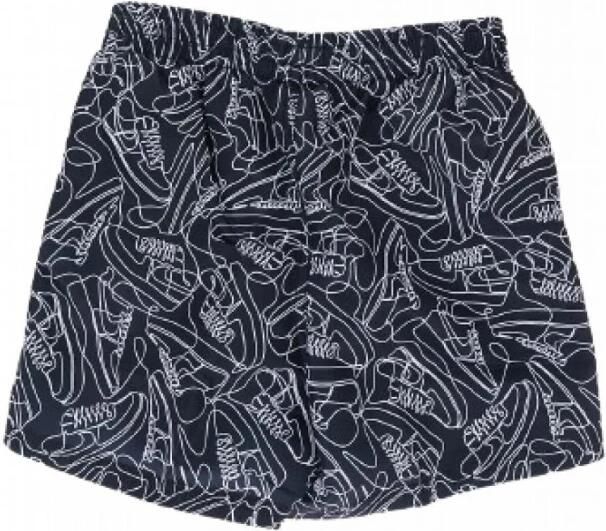 Nike Zwarte Zee Shorts Allover Print Black Heren